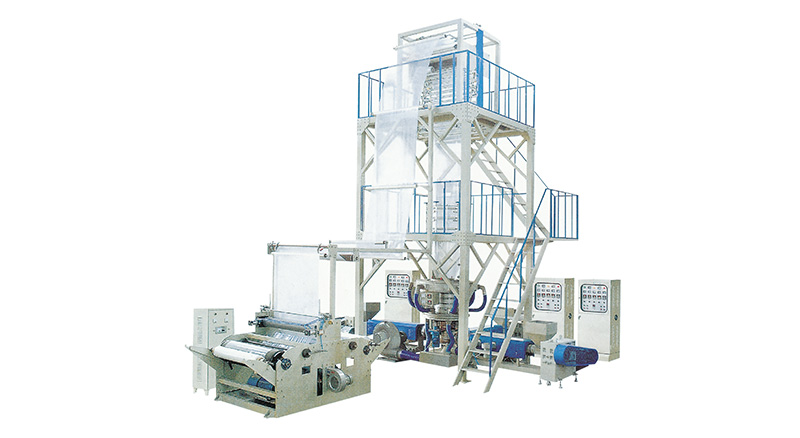 HR-45/50/55三層共擠旋轉(zhuǎn)機頭吹膜復合機組